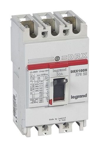 Силовой автомат Legrand DRX 125, термомагнитный, 20кА, 3P, 50А