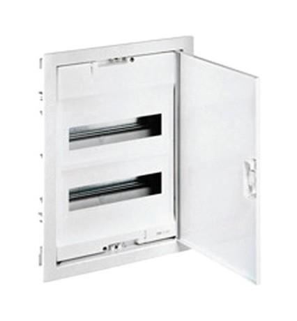 Распределительный шкаф Legrand Nedbox 24 мод., IP40, встраиваемый, пластик, бежевая дверь, с клеммами