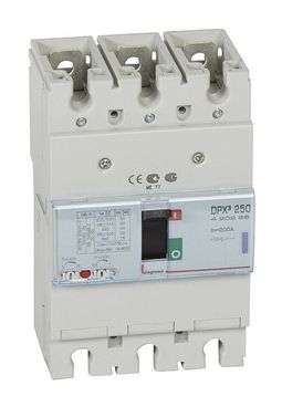 Силовой автомат DPX³ 250, термомагнитный, 50кА, 3P, 200А
