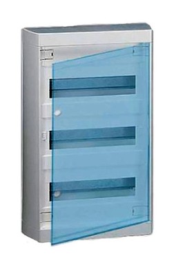 Распределительный шкаф Nedbox, 36 мод., IP40, навесной, пластик, прозрачная дверь, с клеммами