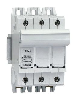 Выключатель-разъединитель SP 38 - 3П - 3 модуля - для промышленных предохранителей 10х38