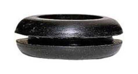 Резиновое кольцо PVC - чёрное - для кабеля диаметром максимум 6 мм - диаметр отверстия 10 мм