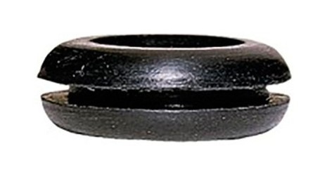 Резиновое кольцо PVC - чёрное - для кабеля диаметром максимум 13 мм - диаметр отверстия 19 мм