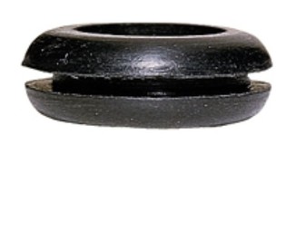 Резиновое кольцо PVC - чёрное - для кабеля диаметром максимум 15 мм - диаметр отверстия 22 мм