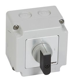 Переключатель - положение вкл//откл - PR 12 - 4П - 4 контакта - в коробке 76x76 мм