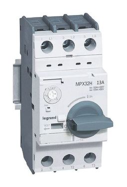 Силовой автомат для защиты двигателя MPX³ 13А 3P, термомагнитный расцепитель, 417331