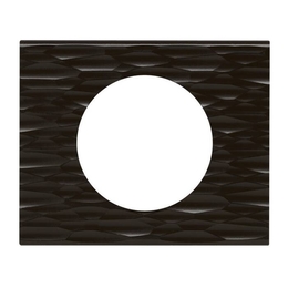 Рамка 1 пост CELIANE, corian черный рельеф
